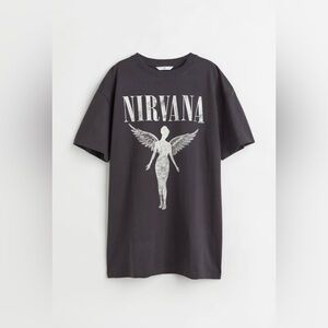 NWT H&M MediumOversized Nirvana T-Shirt
